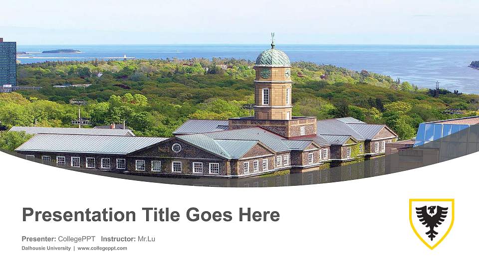 Dalhousie University Course/Courseware Creation PPT Template16:9 ratio PPT effect preview image