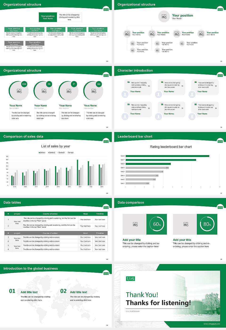 University of Sherbrooke Academic Presentation/Research Findings Report PPT Template16:9 ratio PPT effect preview image4