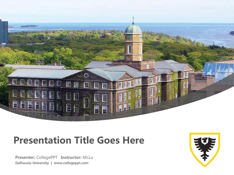 Dalhousie University Course/Courseware Creation PPT Template4:3 ratio PPT effect preview image5