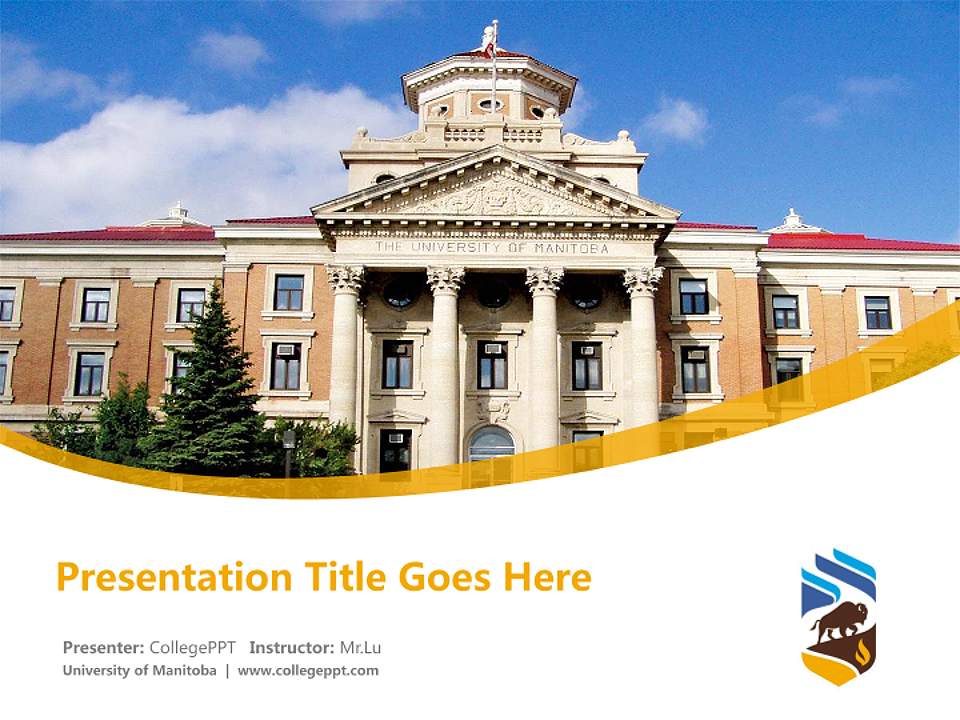 University of Manitoba Course/Courseware Creation PPT Template4:3 ratio PPT effect preview image5