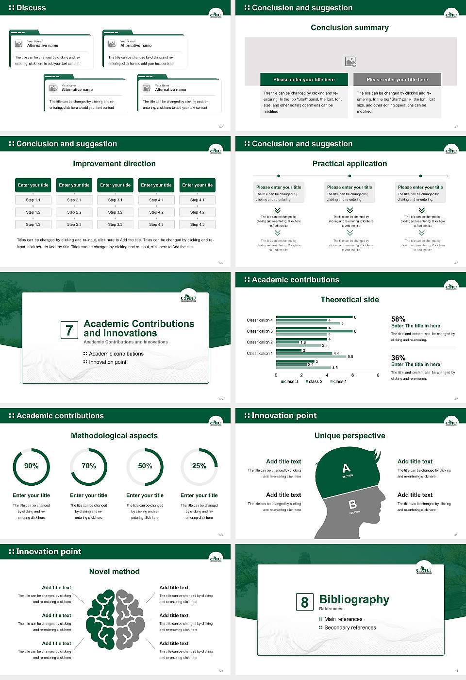 Canadian Mennonite University Graduation Thesis Defense PPT Template16:9 ratio PPT effect preview image6