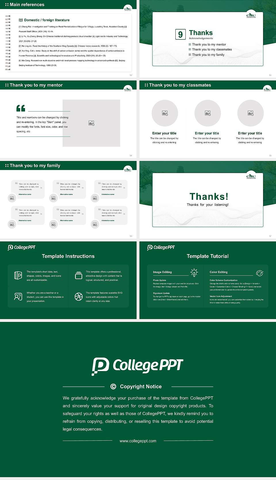 Canadian Mennonite University Graduation Thesis Defense PPT Template16:9 ratio PPT effect preview image7