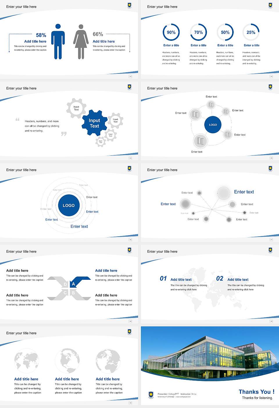 University of Lethbridge Course/Courseware Creation PPT Template16:9 ratio PPT effect preview image4
