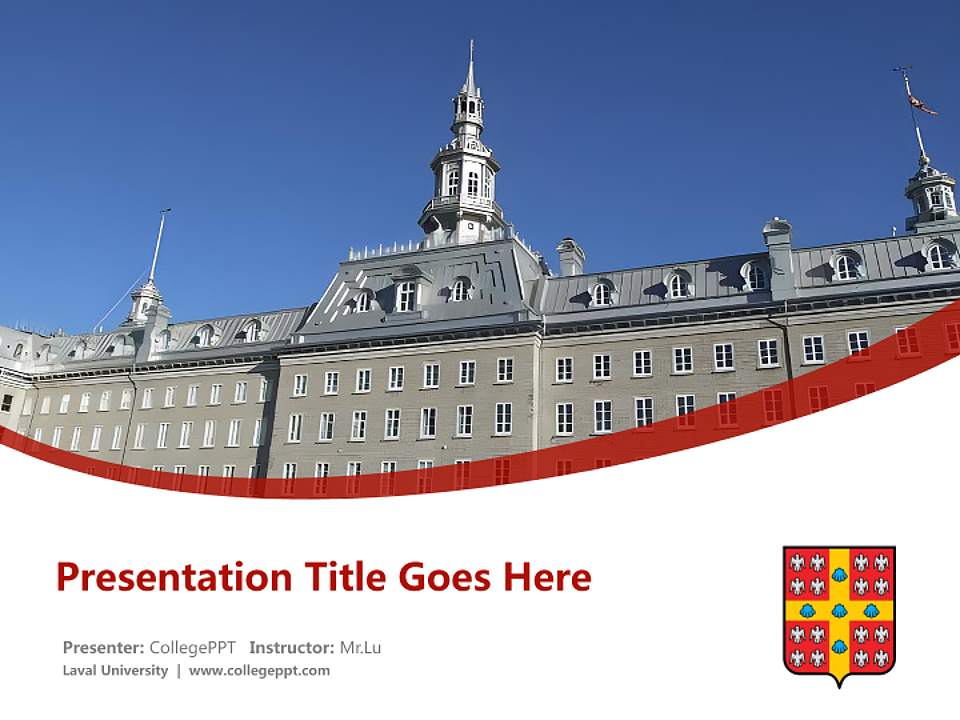 Laval University Course/Courseware Creation PPT Template4:3 ratio PPT effect preview image5