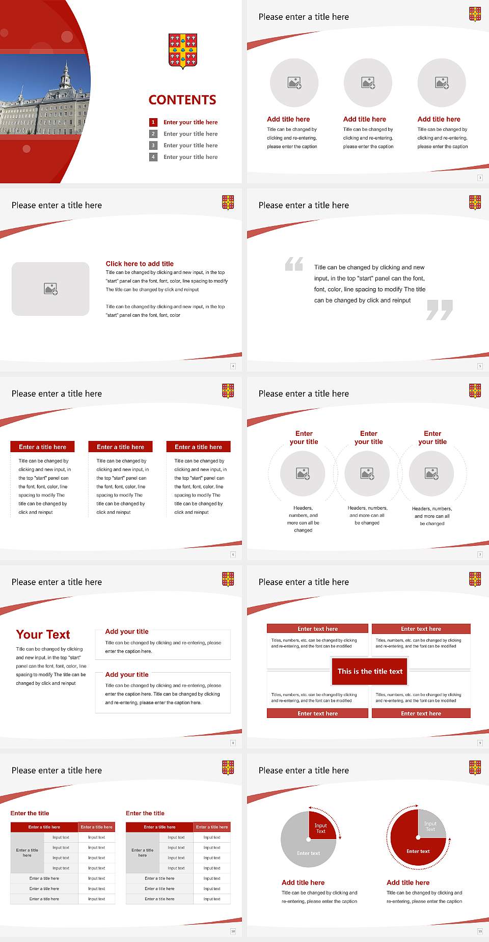 Laval University Course/Courseware Creation PPT Template4:3 ratio PPT effect preview image2
