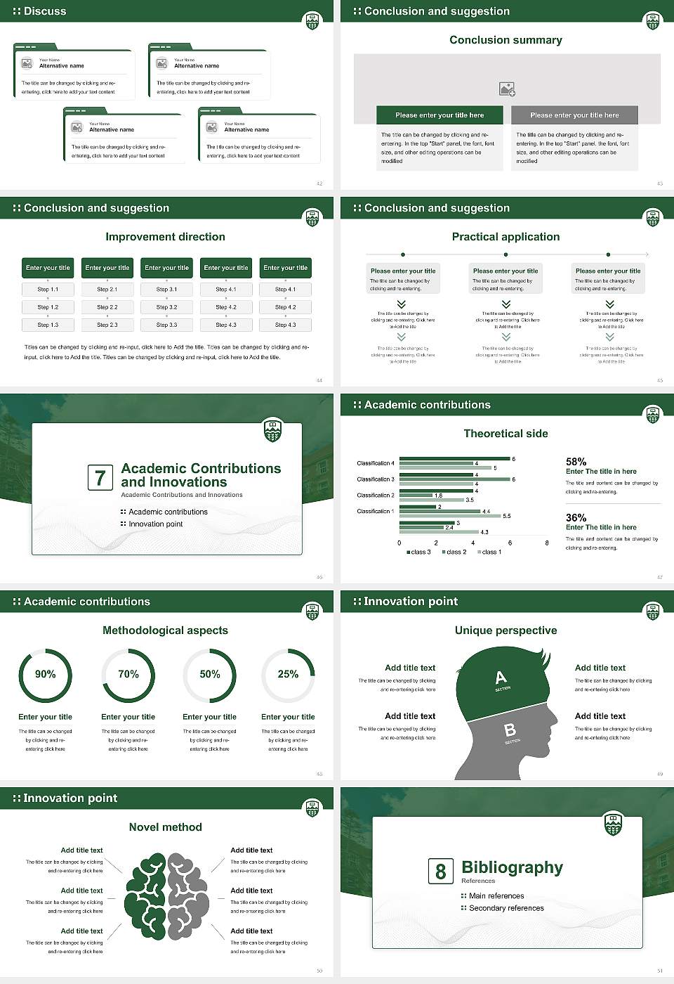 University of Alberta Graduation Thesis Defense PPT Template16:9 ratio PPT effect preview image6