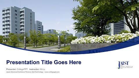 Japan Advanced Institute of Science And Technology Course/Courseware Creation PPT Template