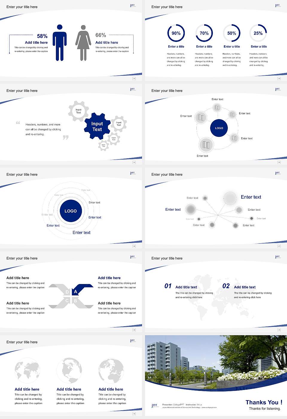Japan Advanced Institute of Science And Technology Course/Courseware Creation PPT Template16:9 ratio PPT effect preview image4