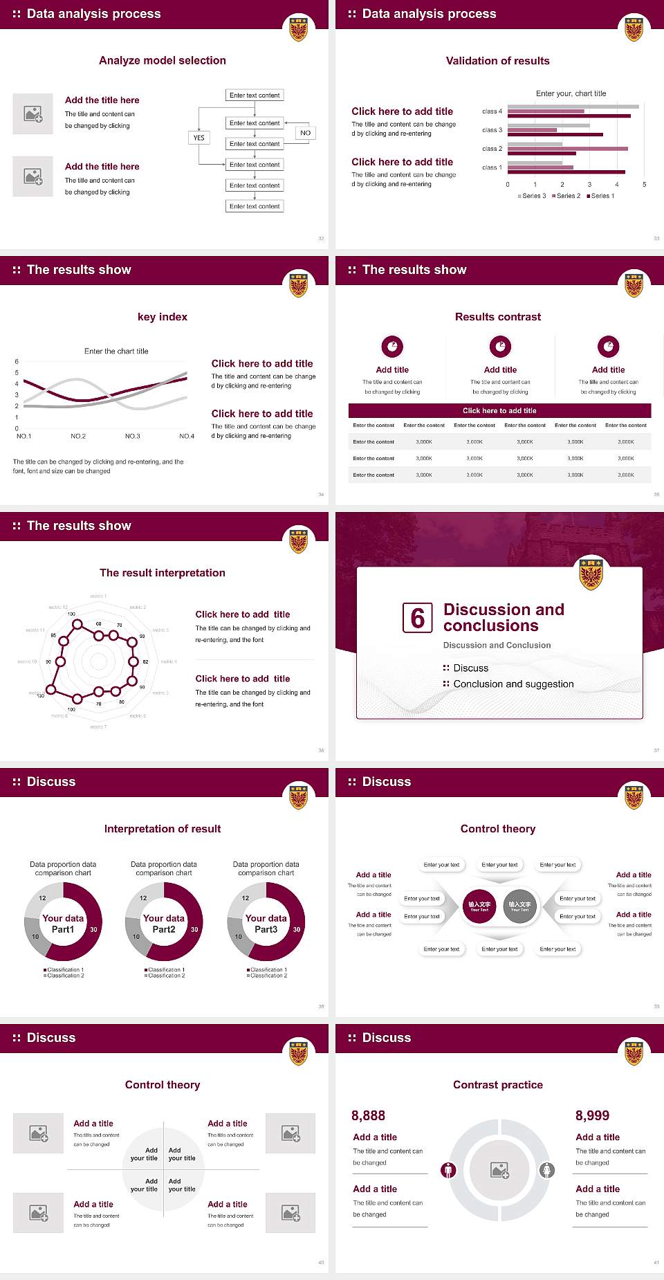 McMaster University Graduation Thesis Defense PPT Template4:3 ratio PPT effect preview image5