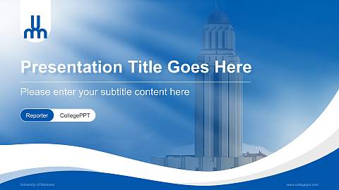 University of Montreal Lecture Sharing and Networking Event PPT Template