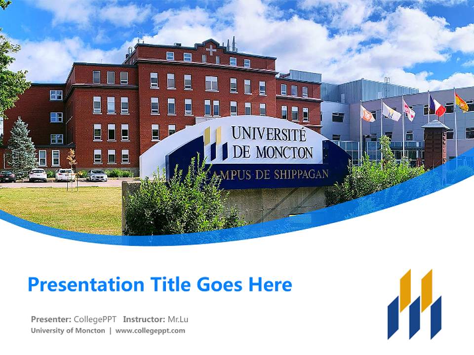 University of Moncton Course/Courseware Creation PPT Template4:3 ratio PPT effect preview image5