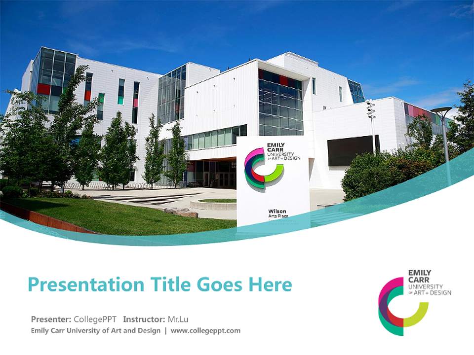 Emily Carr University of Art and Design Course/Courseware Creation PPT Template4:3 ratio PPT effect preview image5