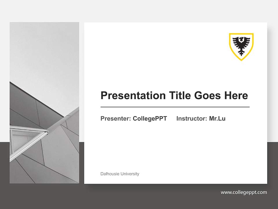 Dalhousie University General Purpose PPT Template4:3 ratio PPT effect preview image6
