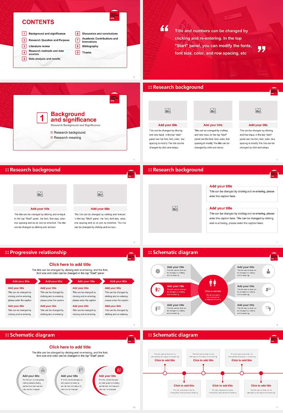 Alberta University of the Arts Graduation Thesis Defense PPT Template16:9 ratio PPT effect preview image2