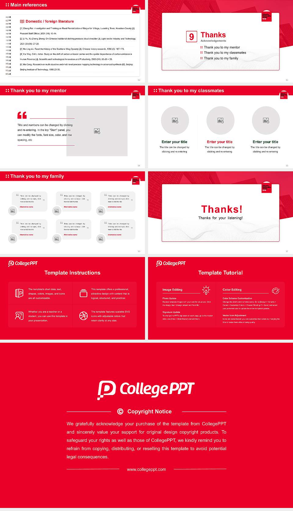 Alberta University of the Arts Graduation Thesis Defense PPT Template16:9 ratio PPT effect preview image7