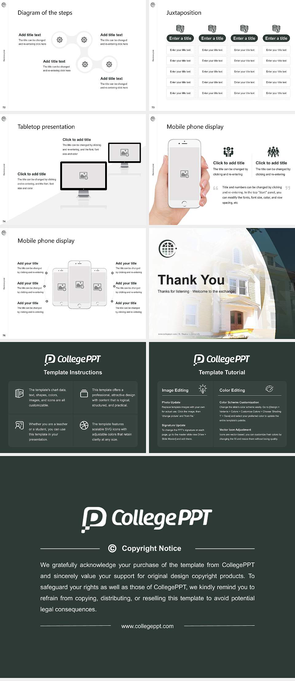 St. Stephen’s University Competition/Entrepreneurship Contest PPT Template4:3 ratio PPT effect preview image9