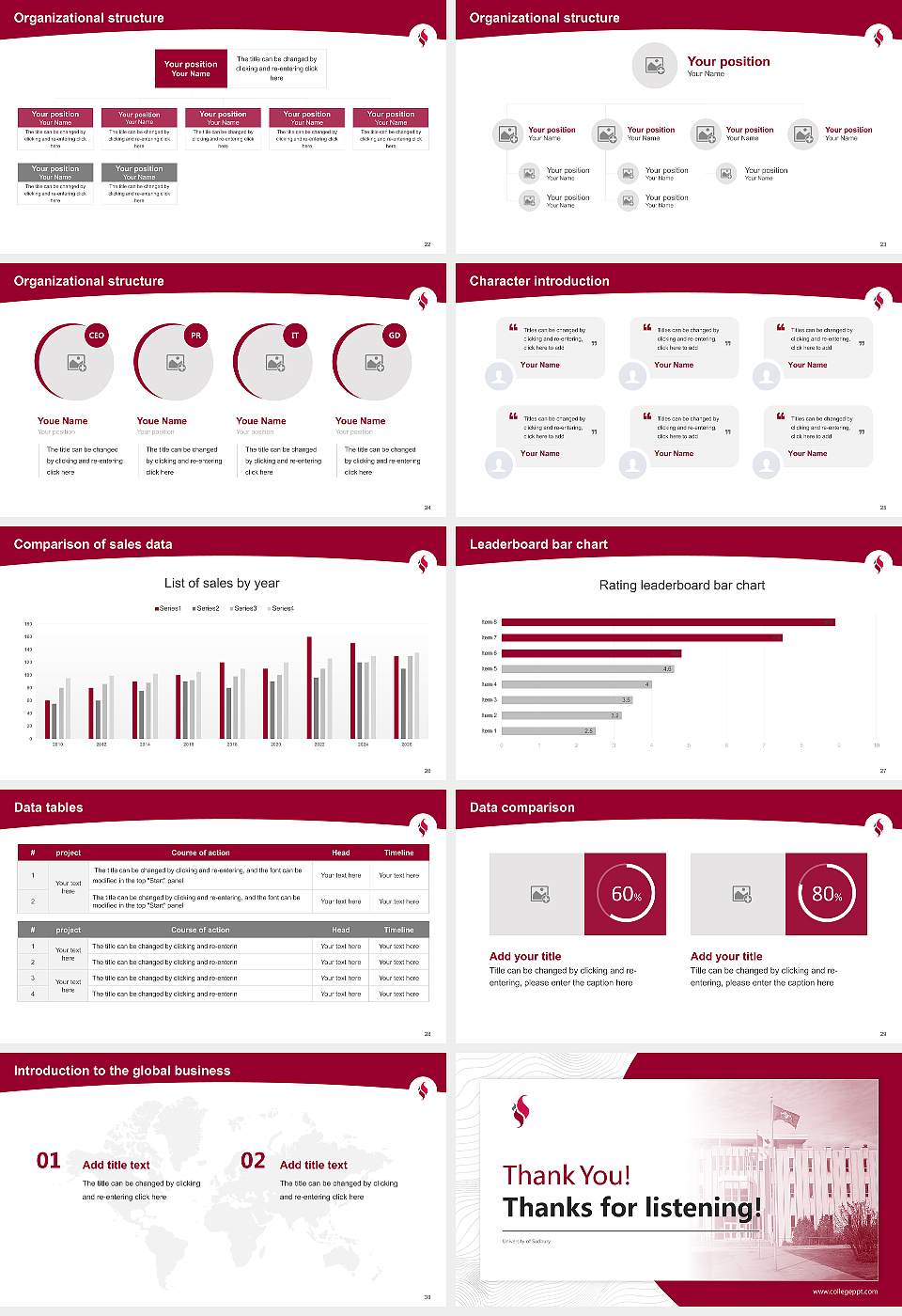 University of Sudbury Academic Presentation/Research Findings Report PPT Template16:9 ratio PPT effect preview image4