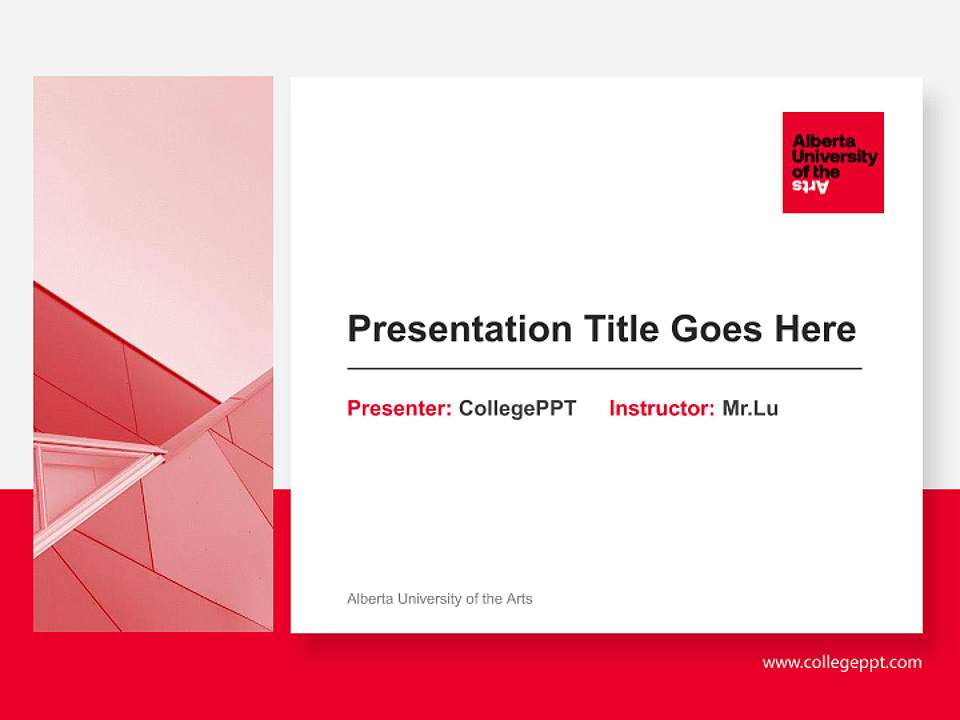 Alberta University of the Arts General Purpose PPT Template4:3 ratio PPT effect preview image6