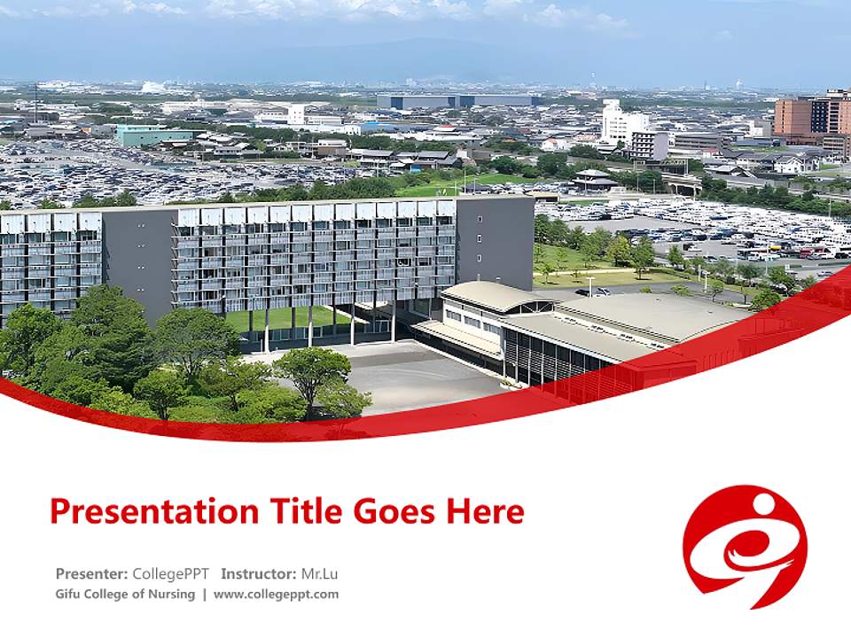 Gifu College of Nursing Course/Courseware Creation PPT Template4:3 ratio PPT effect preview image5