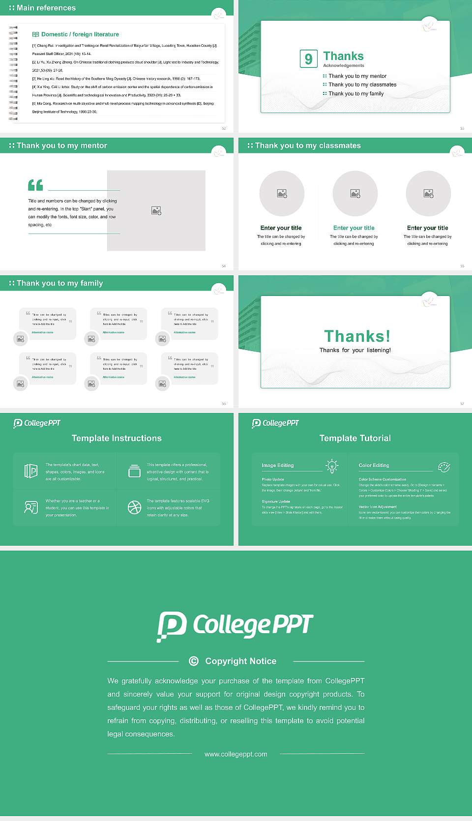 Iwate University of Health and Medical Sciences Graduation Thesis Defense PPT Template16:9 ratio PPT effect preview image7