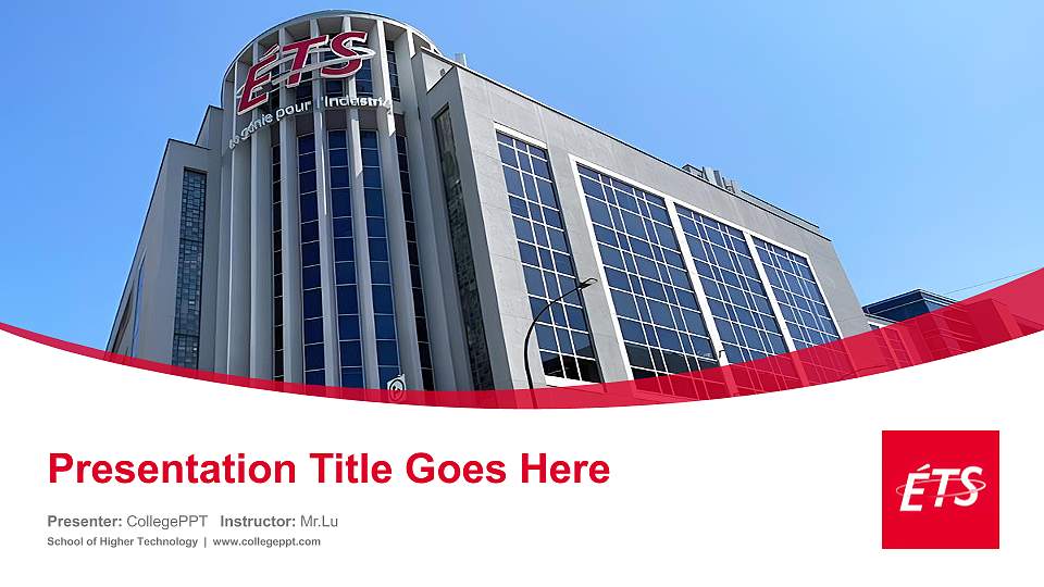 School of Higher Technology Course/Courseware Creation PPT Template16:9 ratio PPT effect preview image