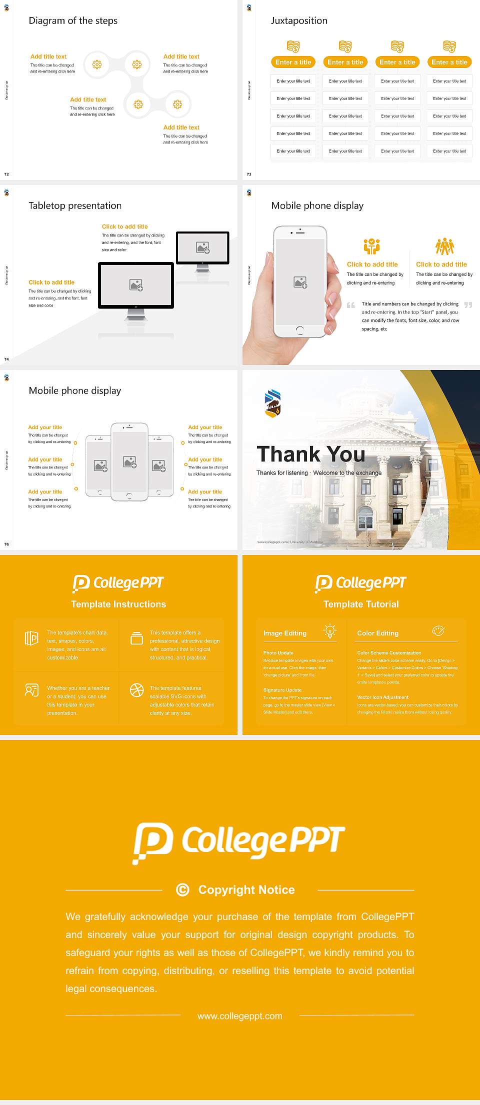 University of Manitoba Competition/Entrepreneurship Contest PPT Template4:3 ratio PPT effect preview image9