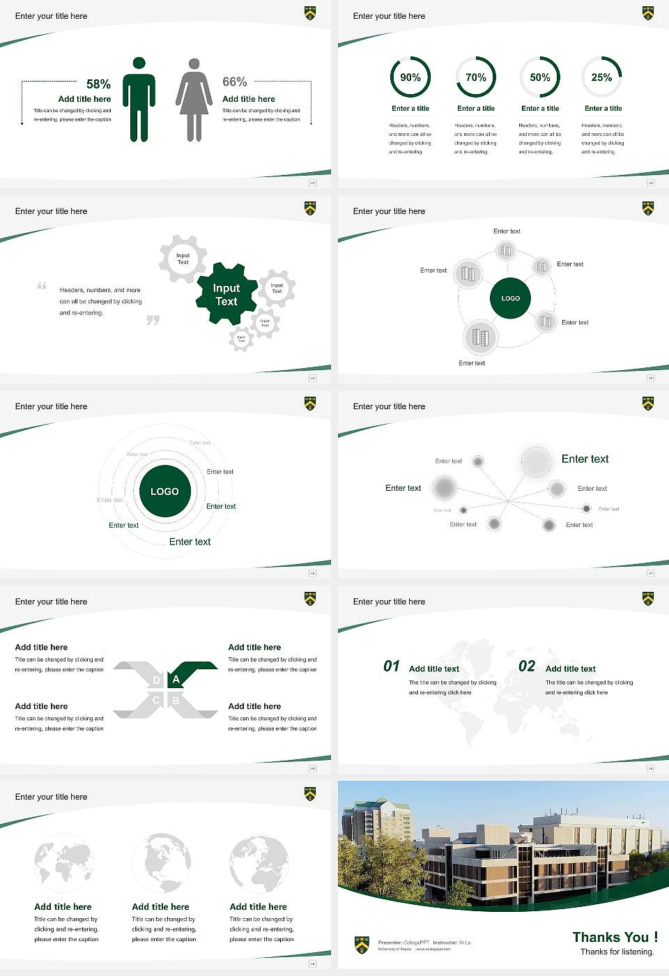 University of Regina Course/Courseware Creation PPT Template16:9 ratio PPT effect preview image4