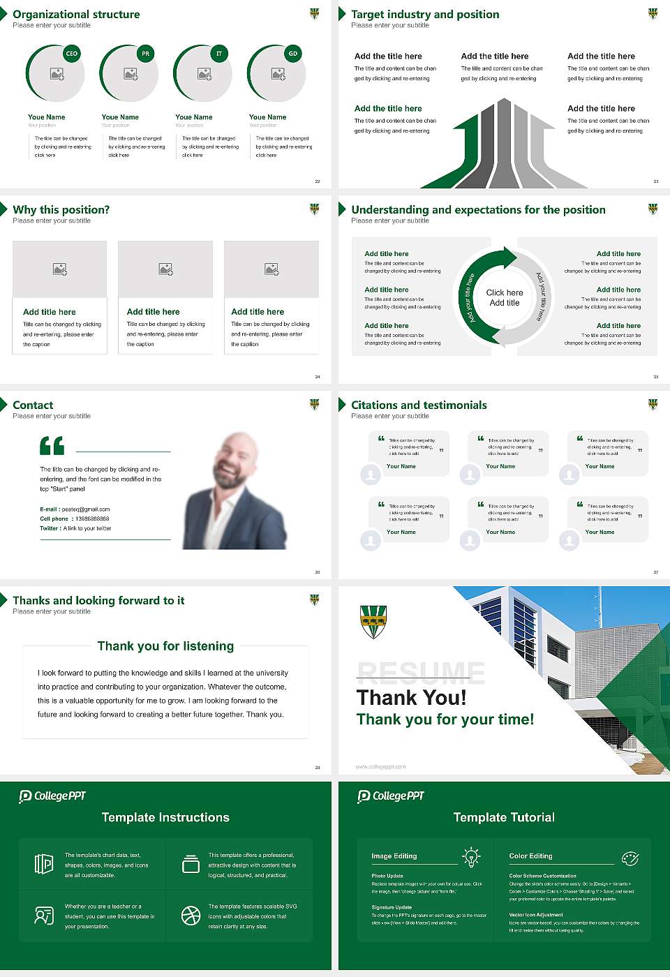 University of Quebec at Trois-Rivières Resume PPT Template16:9 ratio PPT effect preview image4
