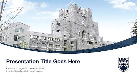 University of British Columbia Course/Courseware Creation PPT Template