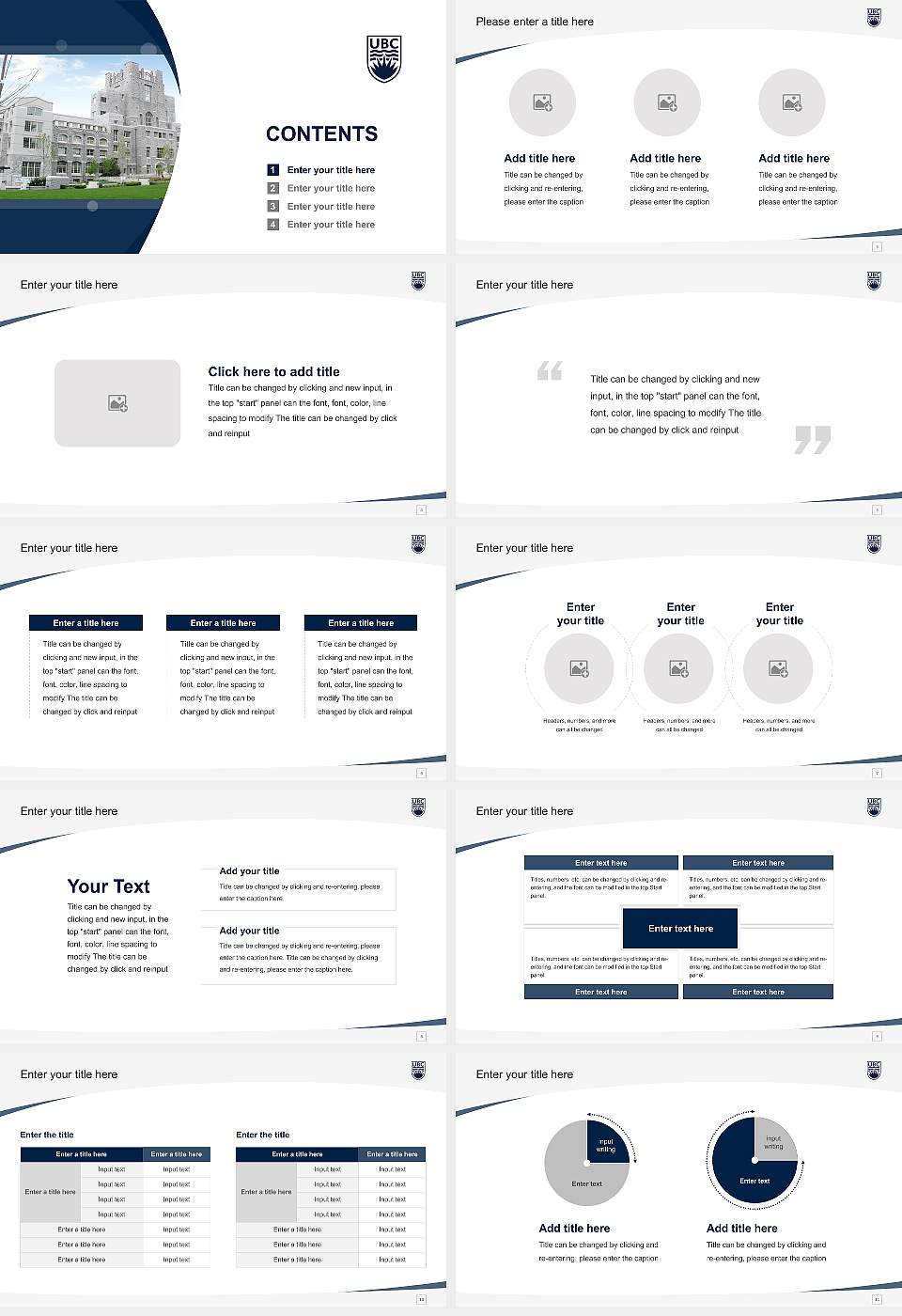 University of British Columbia Course/Courseware Creation PPT Template16:9 ratio PPT effect preview image2