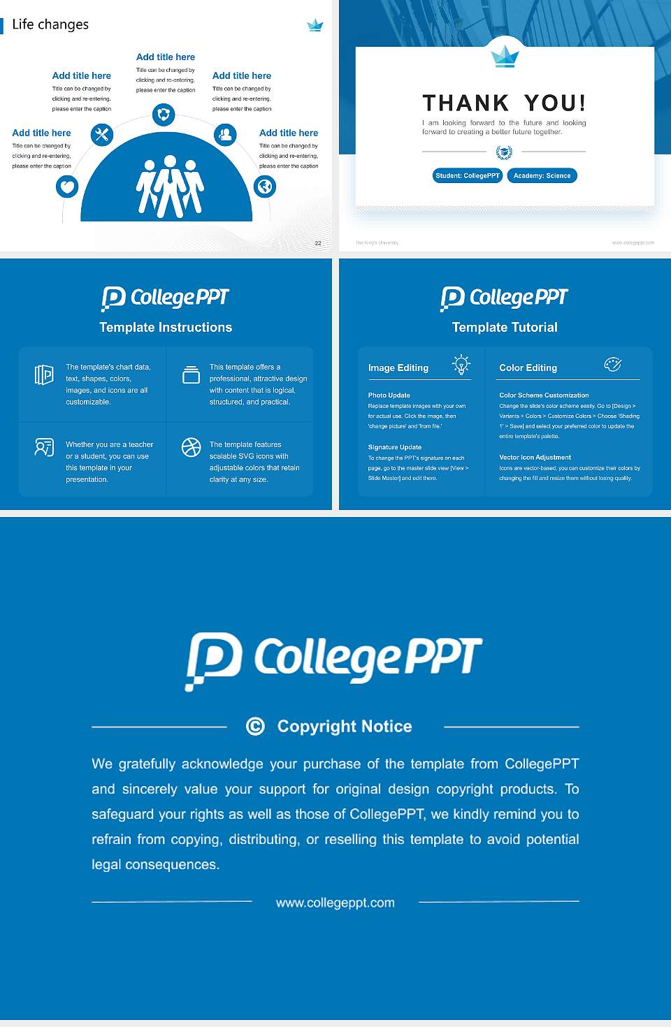 The King’s University National Scholarship Defense PPT Template4:3 ratio PPT effect preview image4
