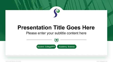 Ishinomaki Senshu University National Scholarship Defense PPT Template
