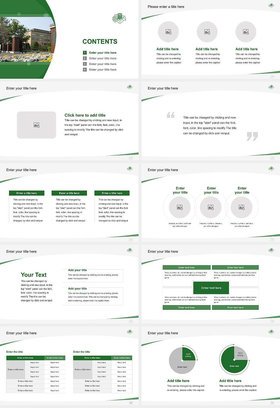Iwate University Course/Courseware Creation PPT Template16:9 ratio PPT effect preview image2
