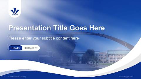 Iwate Prefectural University Lecture Sharing and Networking Event PPT Template