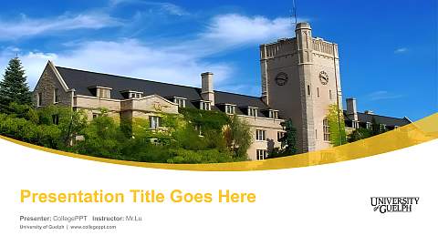 University of Guelph Course/Courseware Creation PPT Template