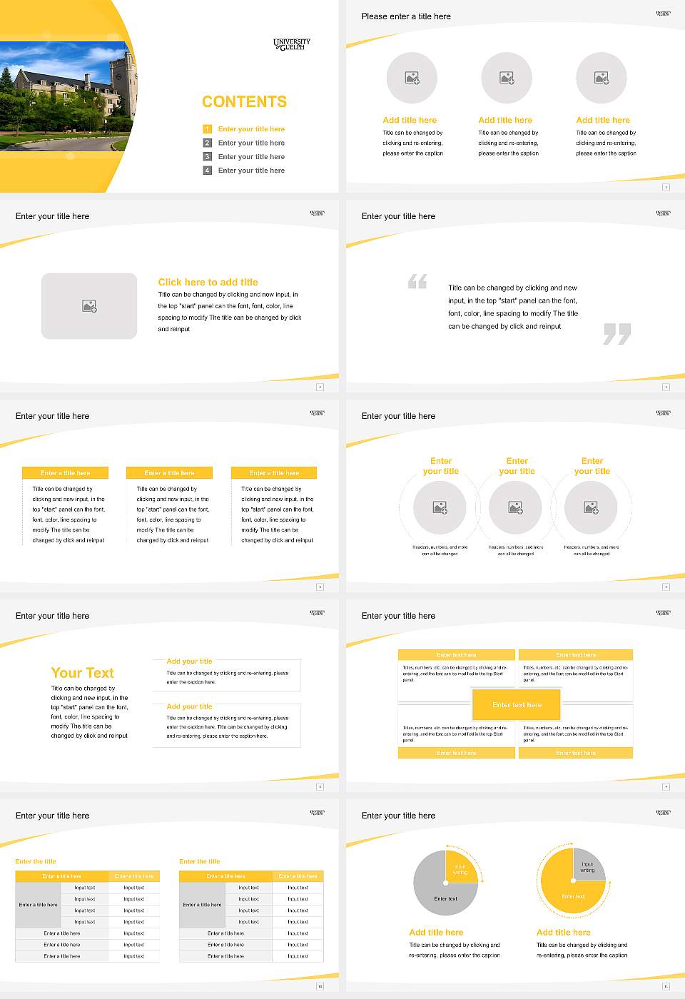 University of Guelph Course/Courseware Creation PPT Template16:9 ratio PPT effect preview image2