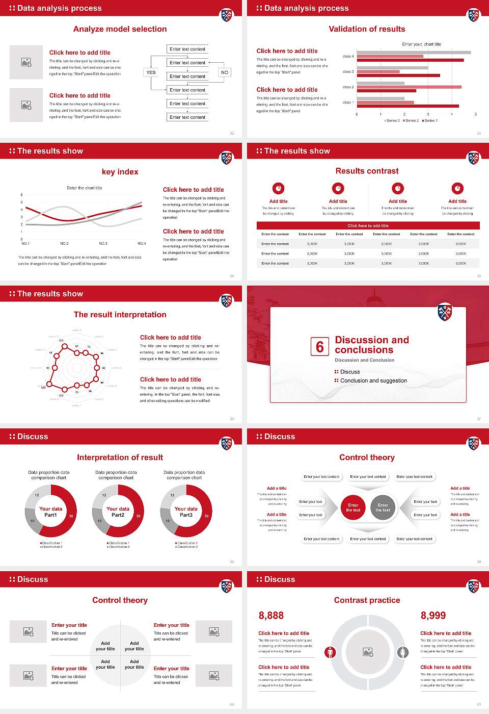 Acadia University Graduation Thesis Defense PPT Template16:9 ratio PPT effect preview image5
