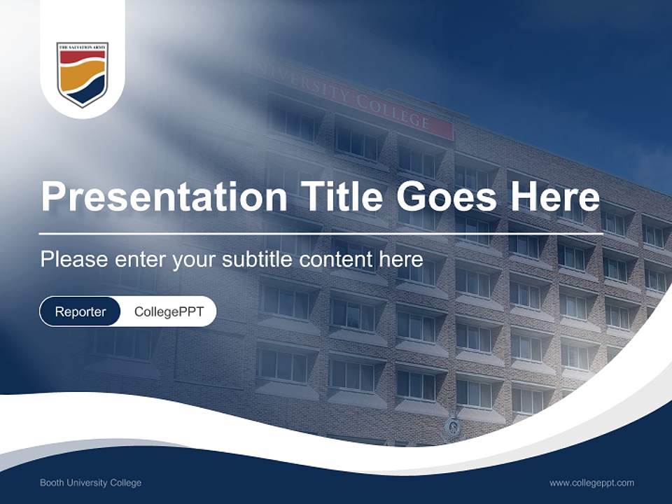 Booth University College Lecture Sharing and Networking Event PPT Template4:3 ratio PPT effect preview image4