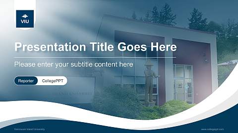 Vancouver Island University Lecture Sharing and Networking Event PPT Template