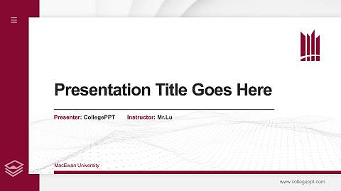 MacEwan University Thesis Proposal/Graduation Defense PPT Template