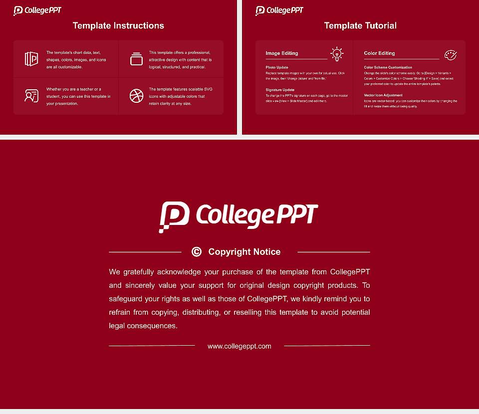 University of Ottawa Course/Courseware Creation PPT Template16:9 ratio PPT effect preview image5