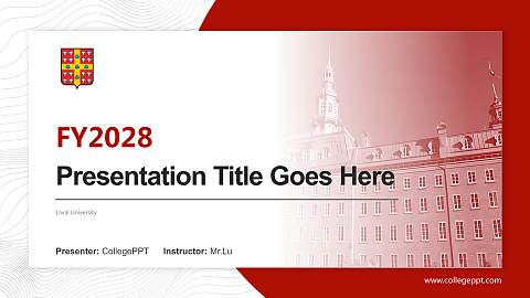 Laval University Academic Presentation/Research Findings Report PPT Template