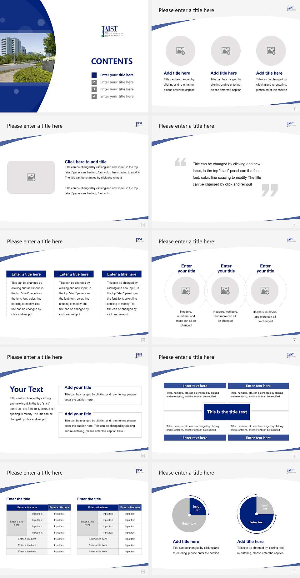 Japan Advanced Institute of Science And Technology Course/Courseware Creation PPT Template4:3 ratio PPT effect preview image2