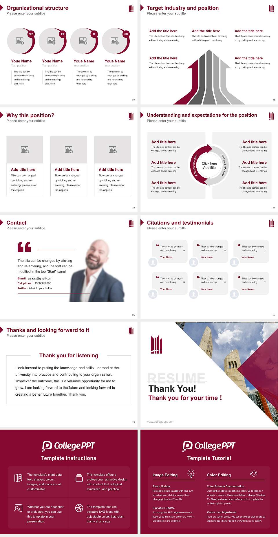 MacEwan University Resume PPT Template4:3 ratio PPT effect preview image4