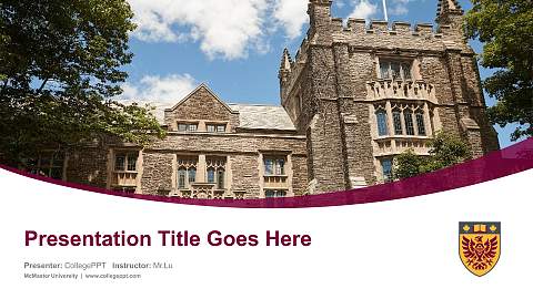 McMaster University Course/Courseware Creation PPT Template
