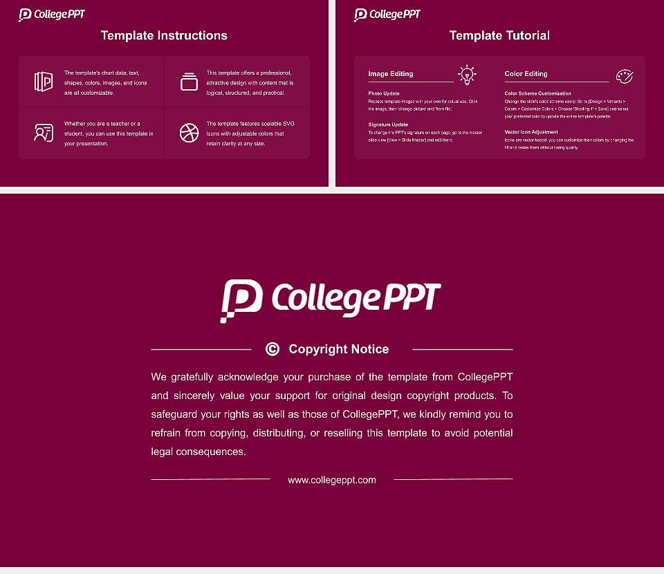 McMaster University Course/Courseware Creation PPT Template16:9 ratio PPT effect preview image5