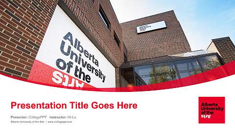 Alberta University of the Arts Course/Courseware Creation PPT Template