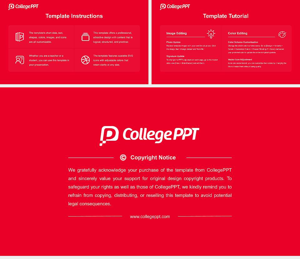 Alberta University of the Arts Course/Courseware Creation PPT Template16:9 ratio PPT effect preview image5