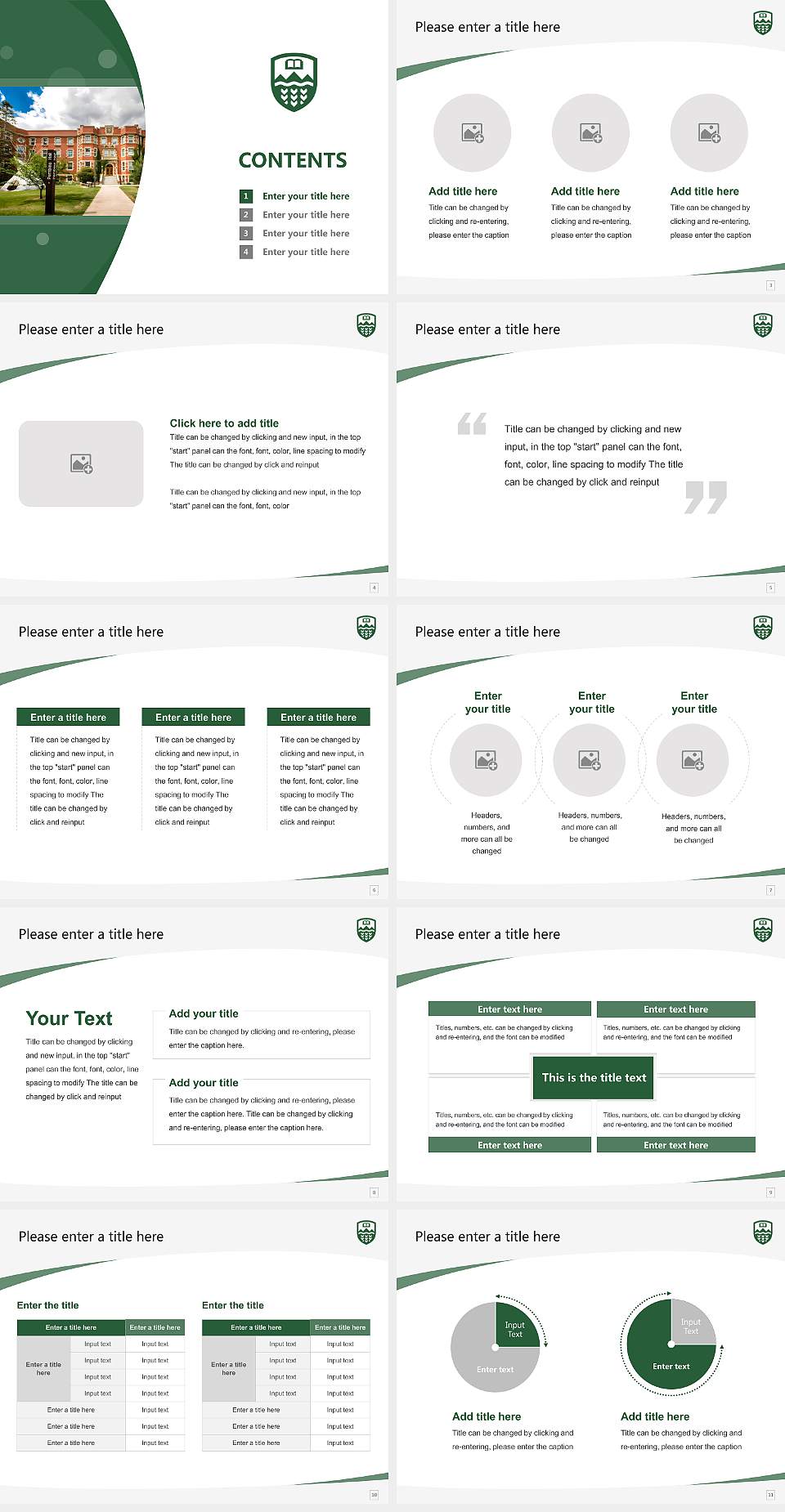 University of Alberta Course/Courseware Creation PPT Template4:3 ratio PPT effect preview image2
