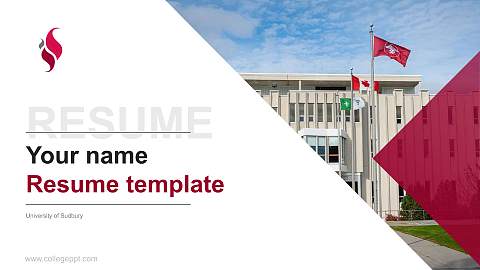 University of Sudbury Resume PPT Template